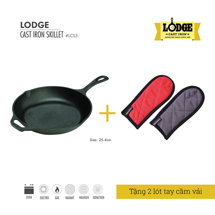 Khuyến mại Lodge Cast Iron khi mua chảo gang Lodge đầu bếp